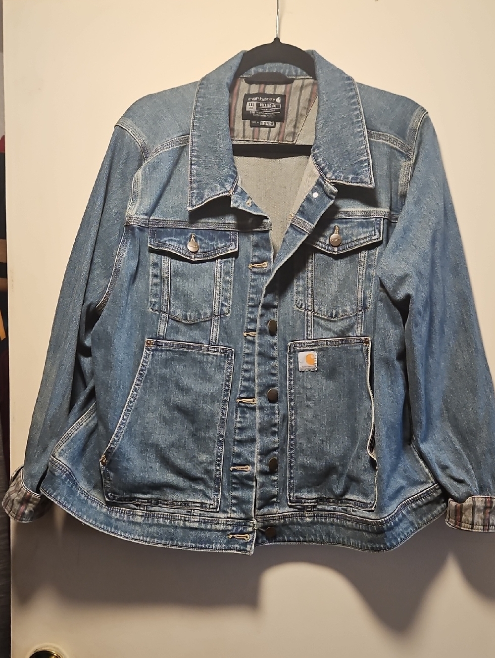 Carhartt Light Blue Denim Work Jacket